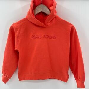 Marc O’Polo Orange Children’s Hoodie Sweatshirt Embroidered Logo Size 8-10